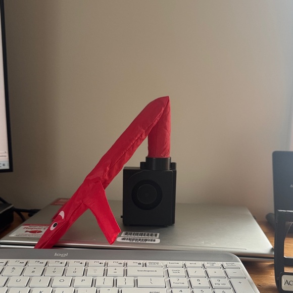 Red Inflatable Tube Man Desk Toy - Picture 3 of 6